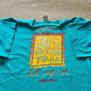 90s Bugle Boy 30 Hour Famine World Hunger Tshirt